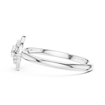 Lab Grown Diamond Geometric Compass Ring
