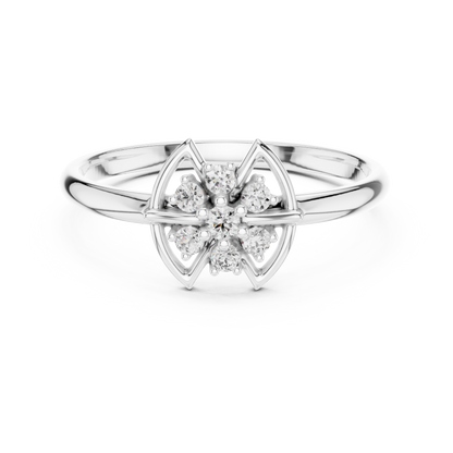 Lab Grown Diamond Geometric Compass Ring