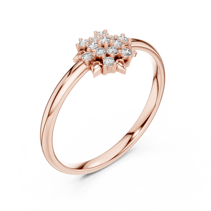 Lab Grown Diamond Snowflake Ring