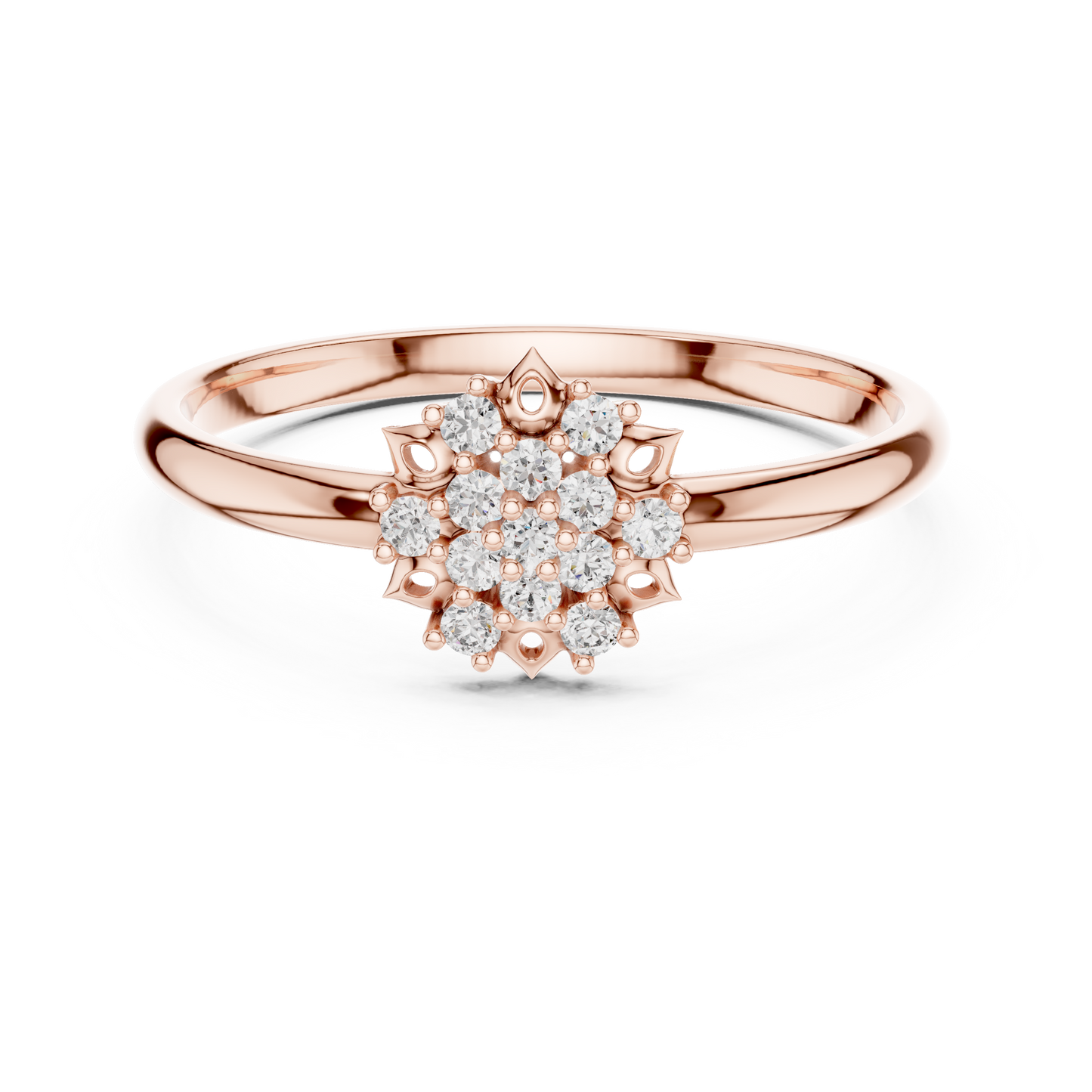 Lab Grown Diamond Snowflake Ring