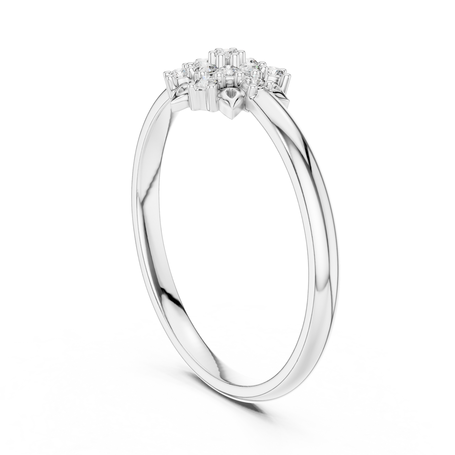 Lab Grown Diamond Snowflake Ring