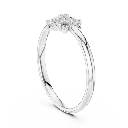 Lab Grown Diamond Snowflake Ring