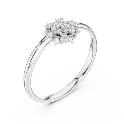 Lab Grown Diamond Snowflake Ring