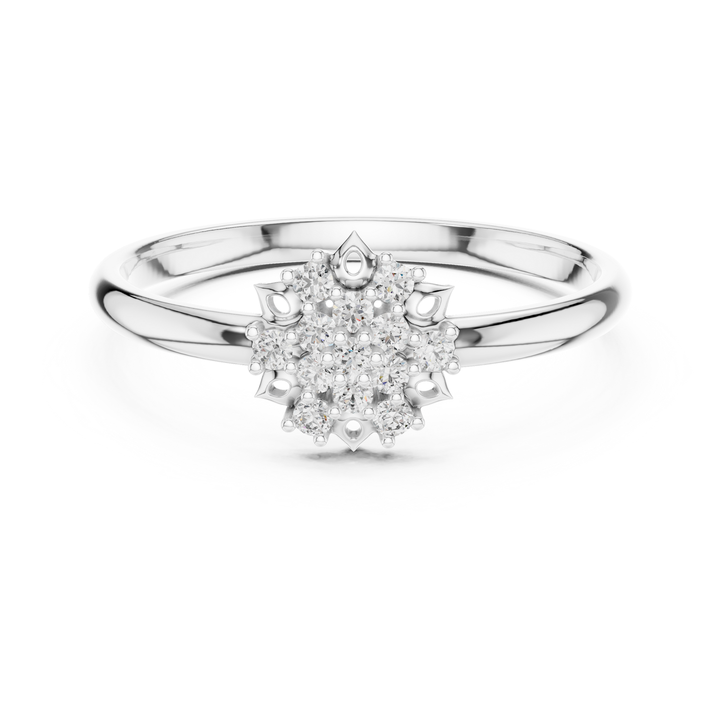 Lab Grown Diamond Snowflake Ring