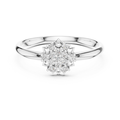 Lab Grown Diamond Snowflake Ring