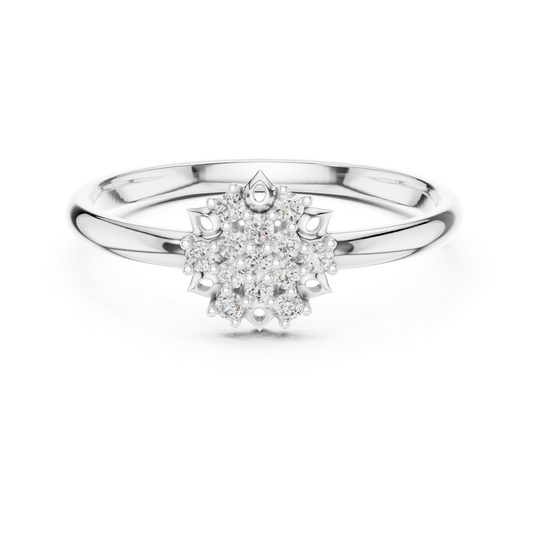 Lab Grown Diamond Snowflake Ring