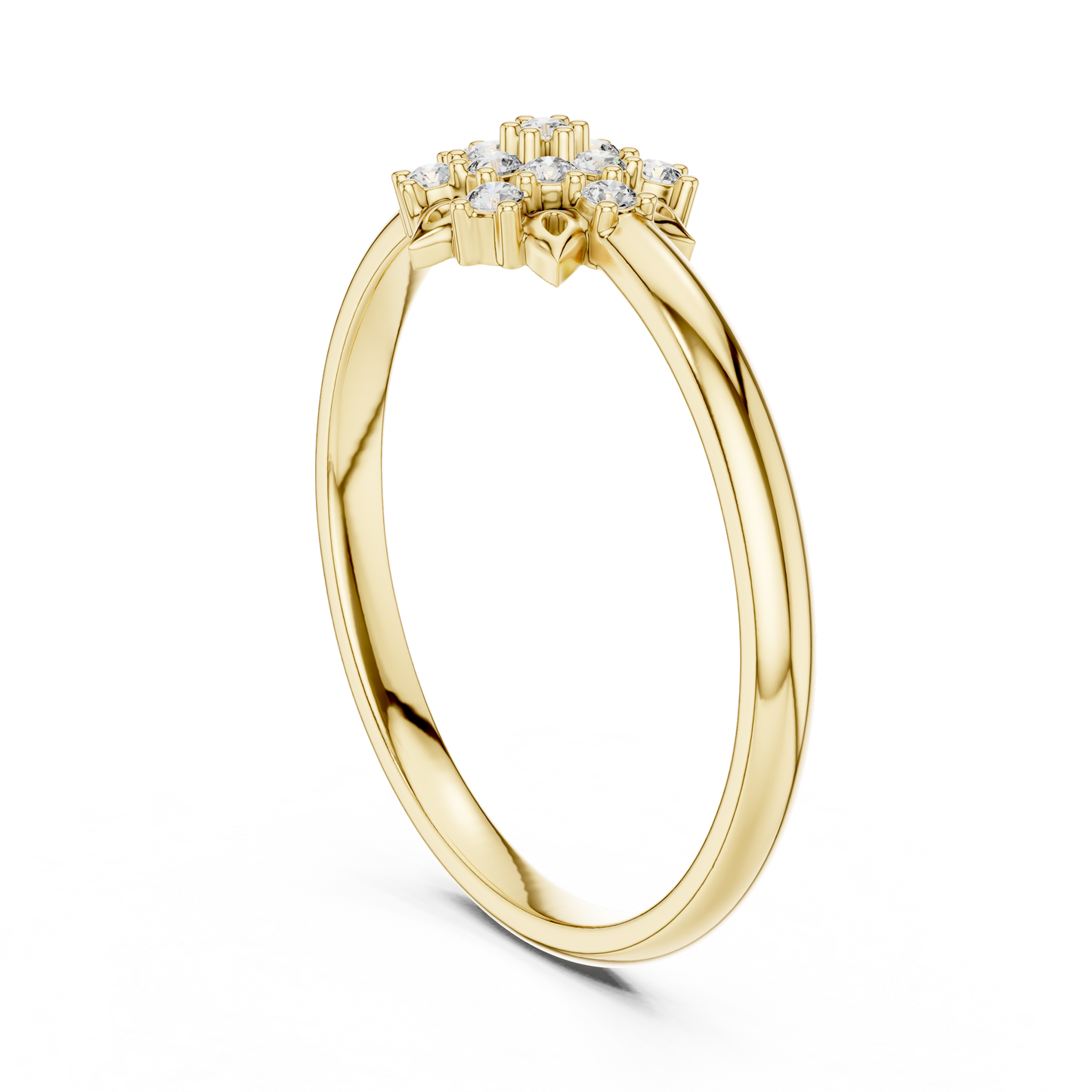 Lab Grown Diamond Snowflake Ring