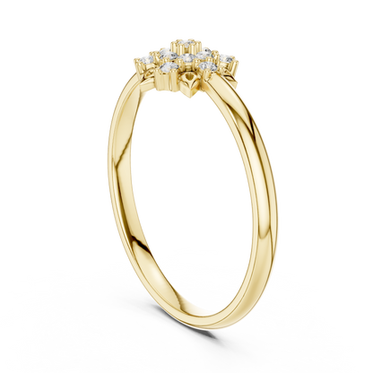 Lab Grown Diamond Snowflake Ring