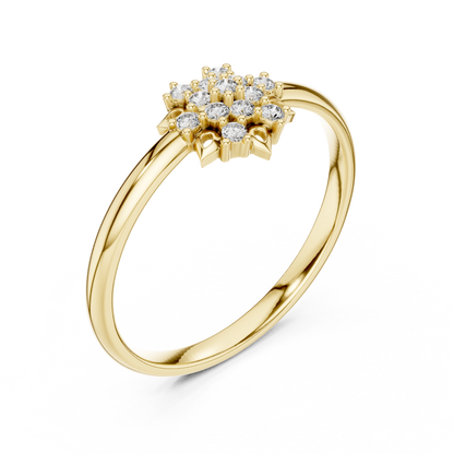 Lab Grown Diamond Snowflake Ring