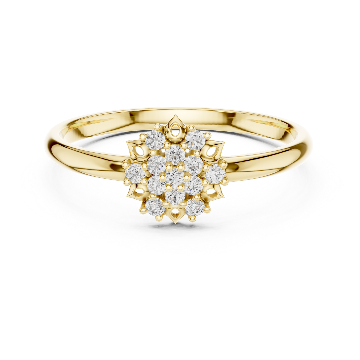 Lab Grown Diamond Snowflake Ring