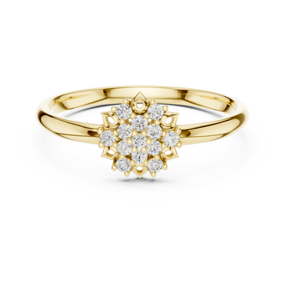 Lab Grown Diamond Snowflake Ring
