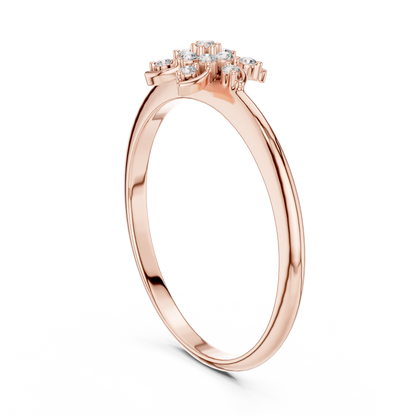 Rose Gold Whirlwind Lab Grown Diamond Ring
