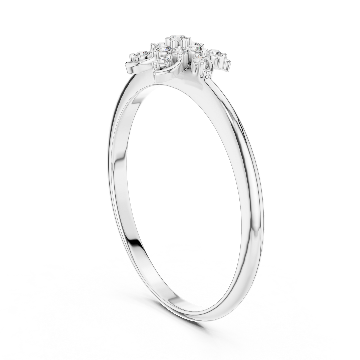 Rose Gold Whirlwind Lab Grown Diamond Ring