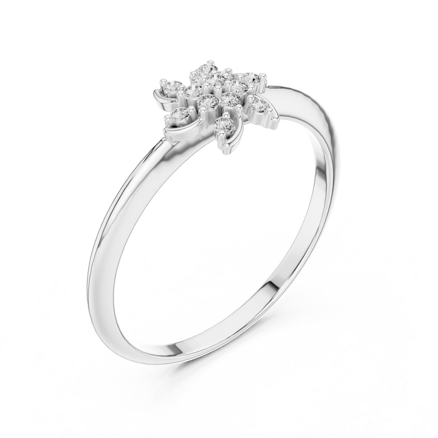 Rose Gold Whirlwind Lab Grown Diamond Ring