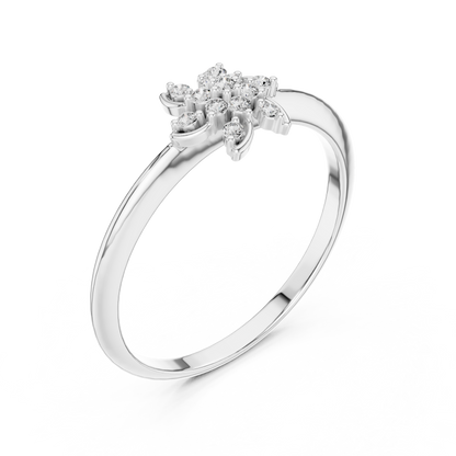 Rose Gold Whirlwind Lab Grown Diamond Ring