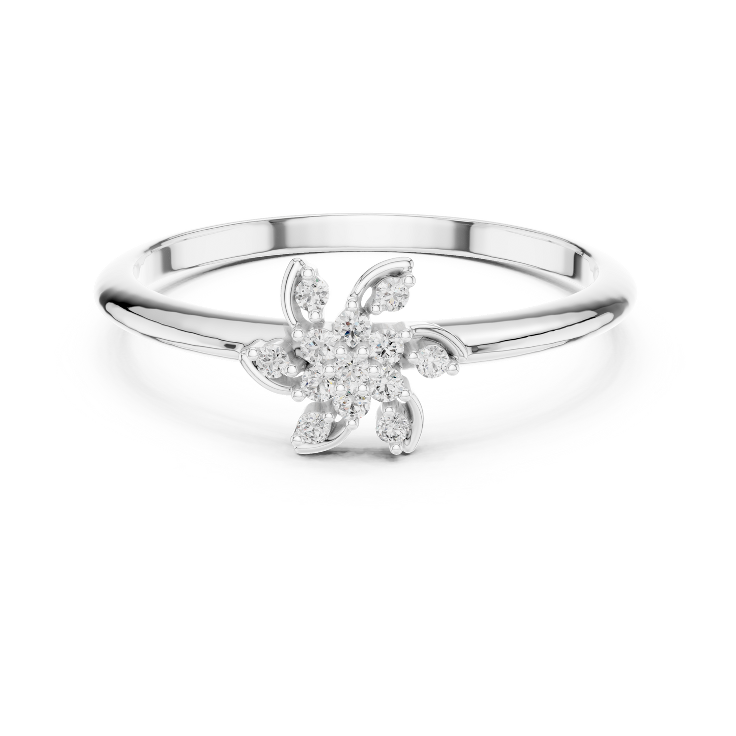 Rose Gold Whirlwind Lab Grown Diamond Ring