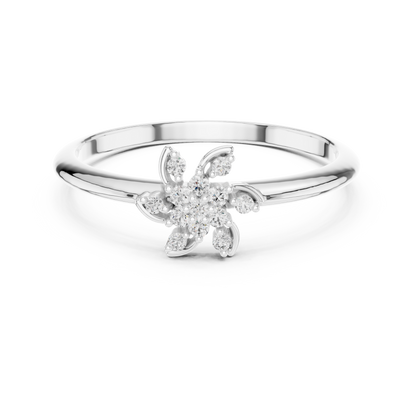 Rose Gold Whirlwind Lab Grown Diamond Ring