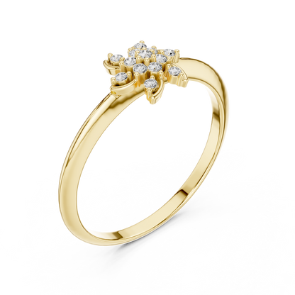 Rose Gold Whirlwind Lab Grown Diamond Ring