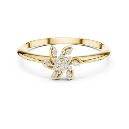Rose Gold Whirlwind Lab Grown Diamond Ring