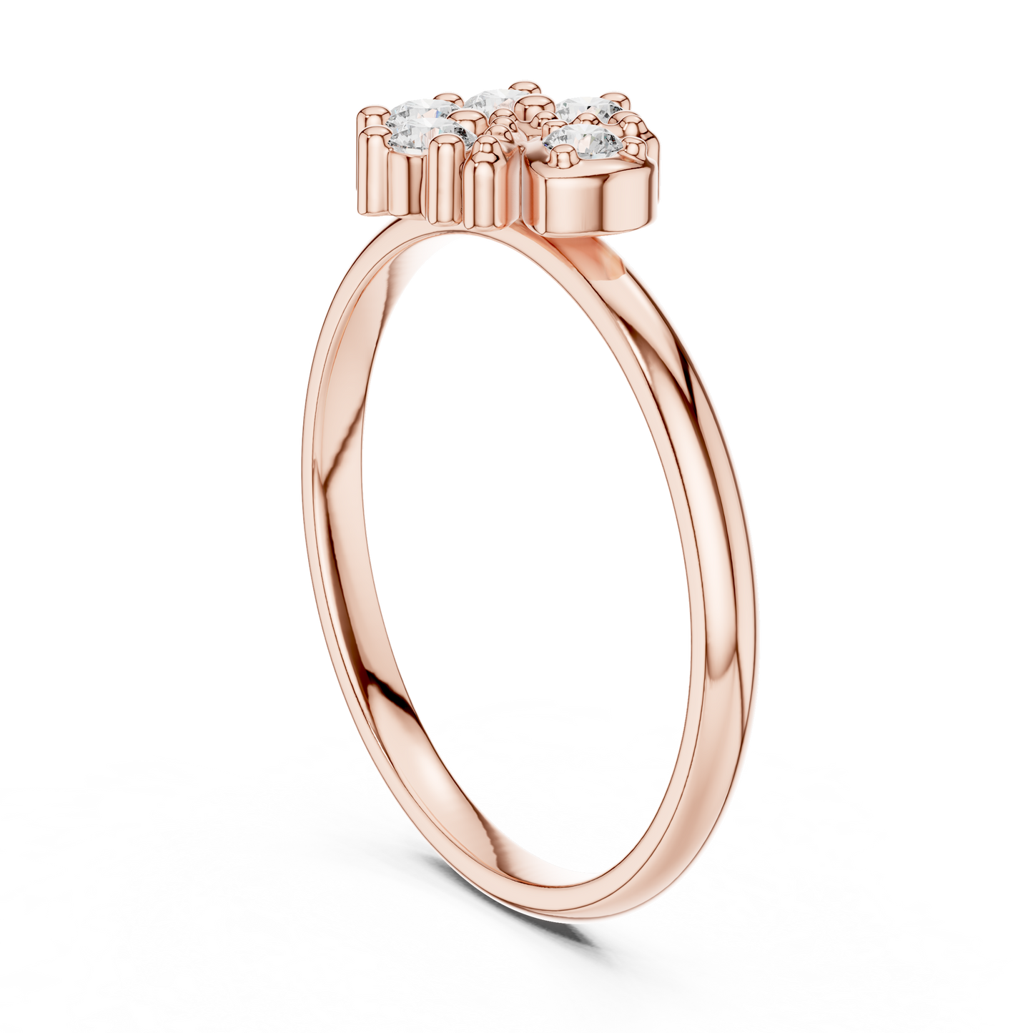 Dainty Lab Grown Diamond Cluster Ring