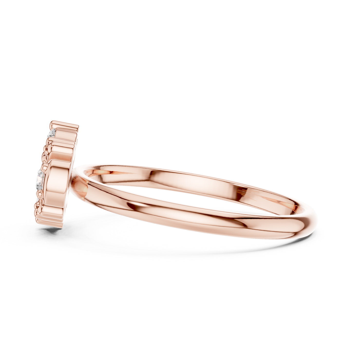 Dainty Lab Grown Diamond Cluster Ring
