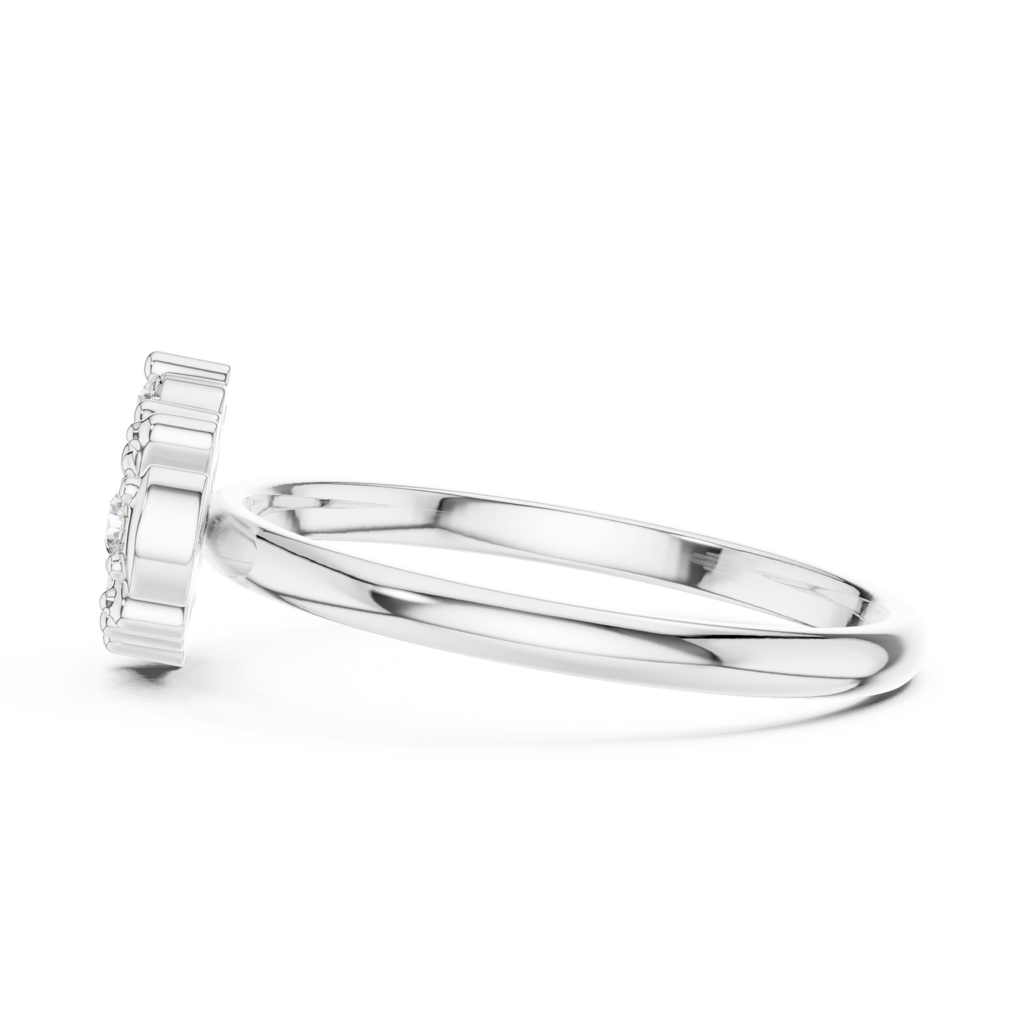 Dainty Lab Grown Diamond Cluster Ring