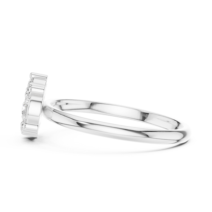 Dainty Lab Grown Diamond Cluster Ring