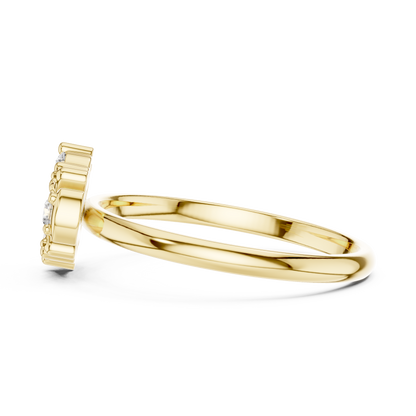 Dainty Lab Grown Diamond Cluster Ring