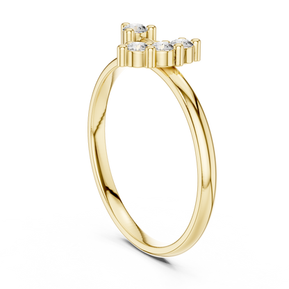 Lab Grown Diamond Shooting Star Ring