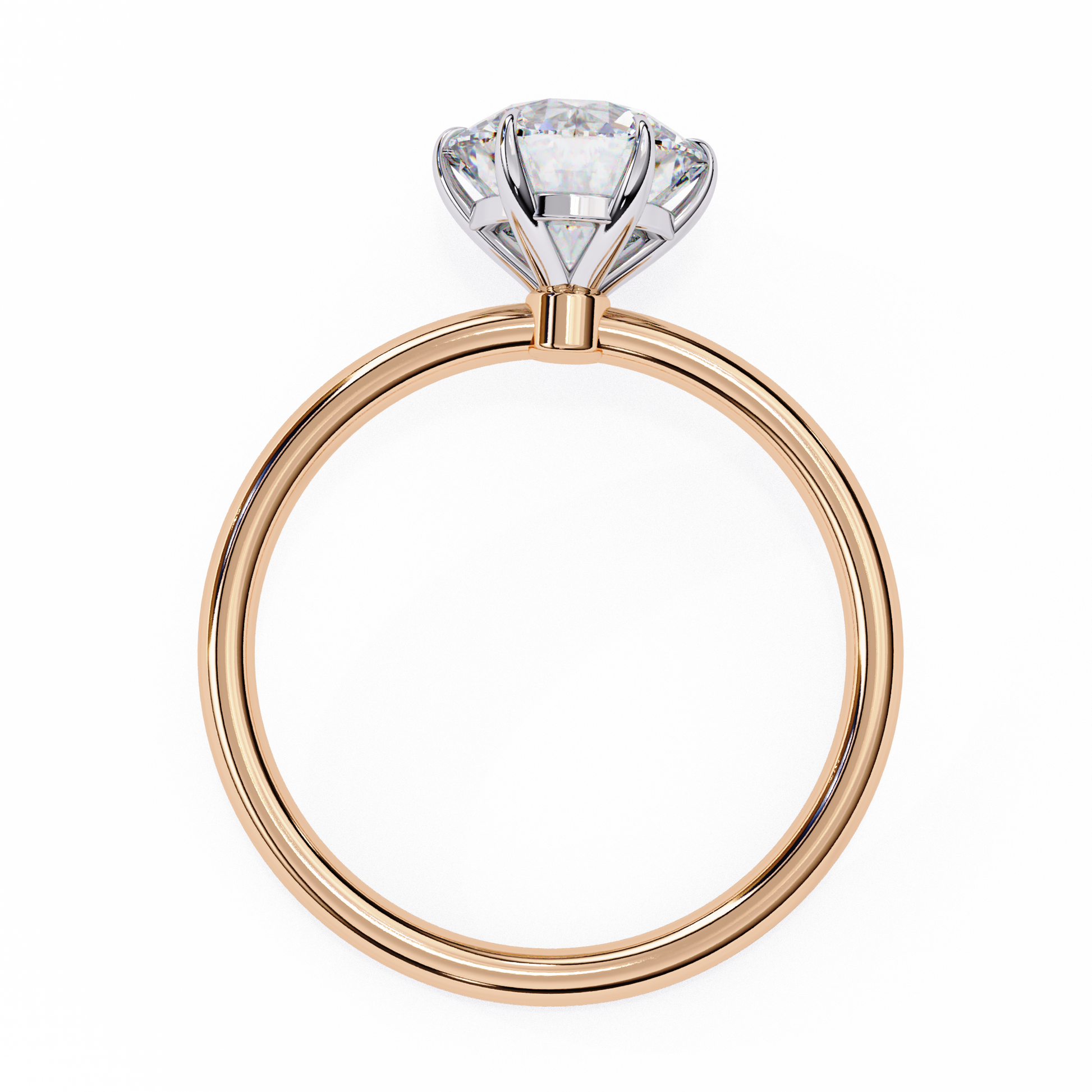 1.75 Ct Round Cut E-VS1 Lab Grown Diamond Gold Engagement Ring/CVD Diamond Ring/Round Cut Diamond/E Color/VS Clarity/10k Gold/14k Gold/18k Gold/White Gold/Rose Gold/Yellow Gold/1 Ct Diamond Ring