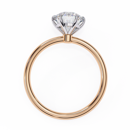 1.75 Ct Round Cut E-VS1 Lab Grown Diamond Gold Engagement Ring/CVD Diamond Ring/Round Cut Diamond/E Color/VS Clarity/10k Gold/14k Gold/18k Gold/White Gold/Rose Gold/Yellow Gold/1 Ct Diamond Ring