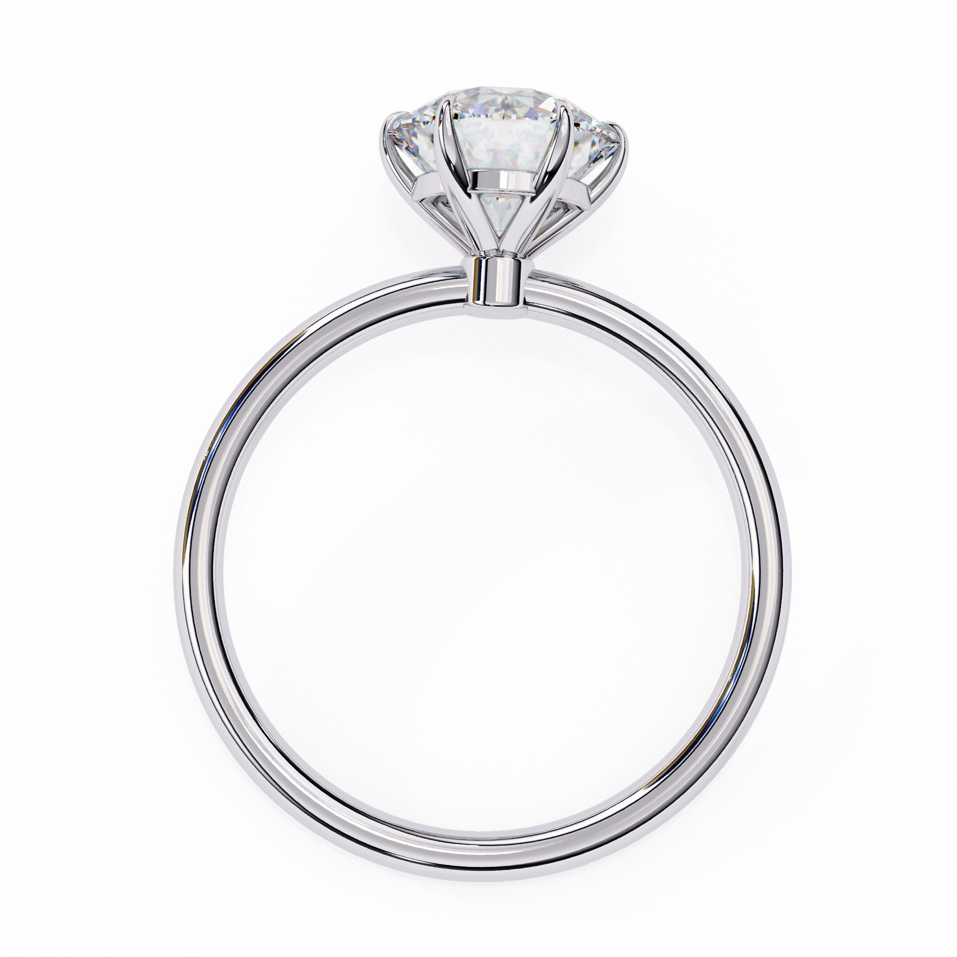 1.75 Ct Round Cut E-VS1 Lab Grown Diamond Gold Engagement Ring/CVD Diamond Ring/Round Cut Diamond/E Color/VS Clarity/10k Gold/14k Gold/18k Gold/White Gold/Rose Gold/Yellow Gold/1 Ct Diamond Ring
