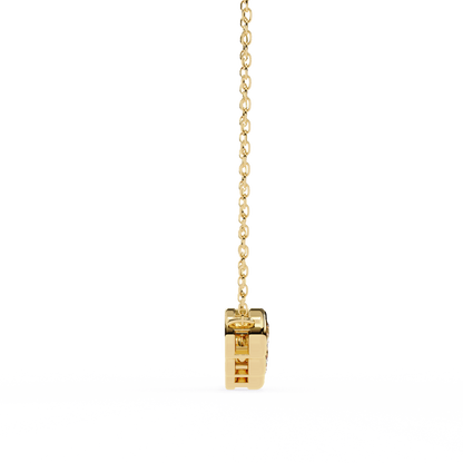 Five Stone Lab Grown Diamond Gold Pendant