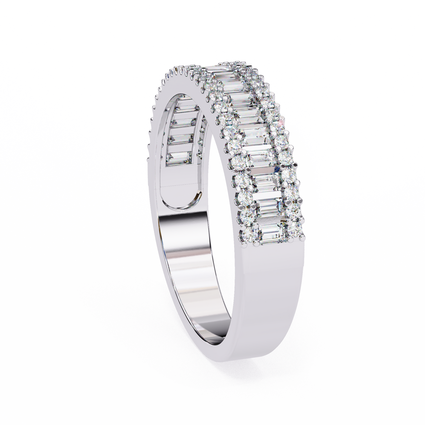 Two Row Diamond Band