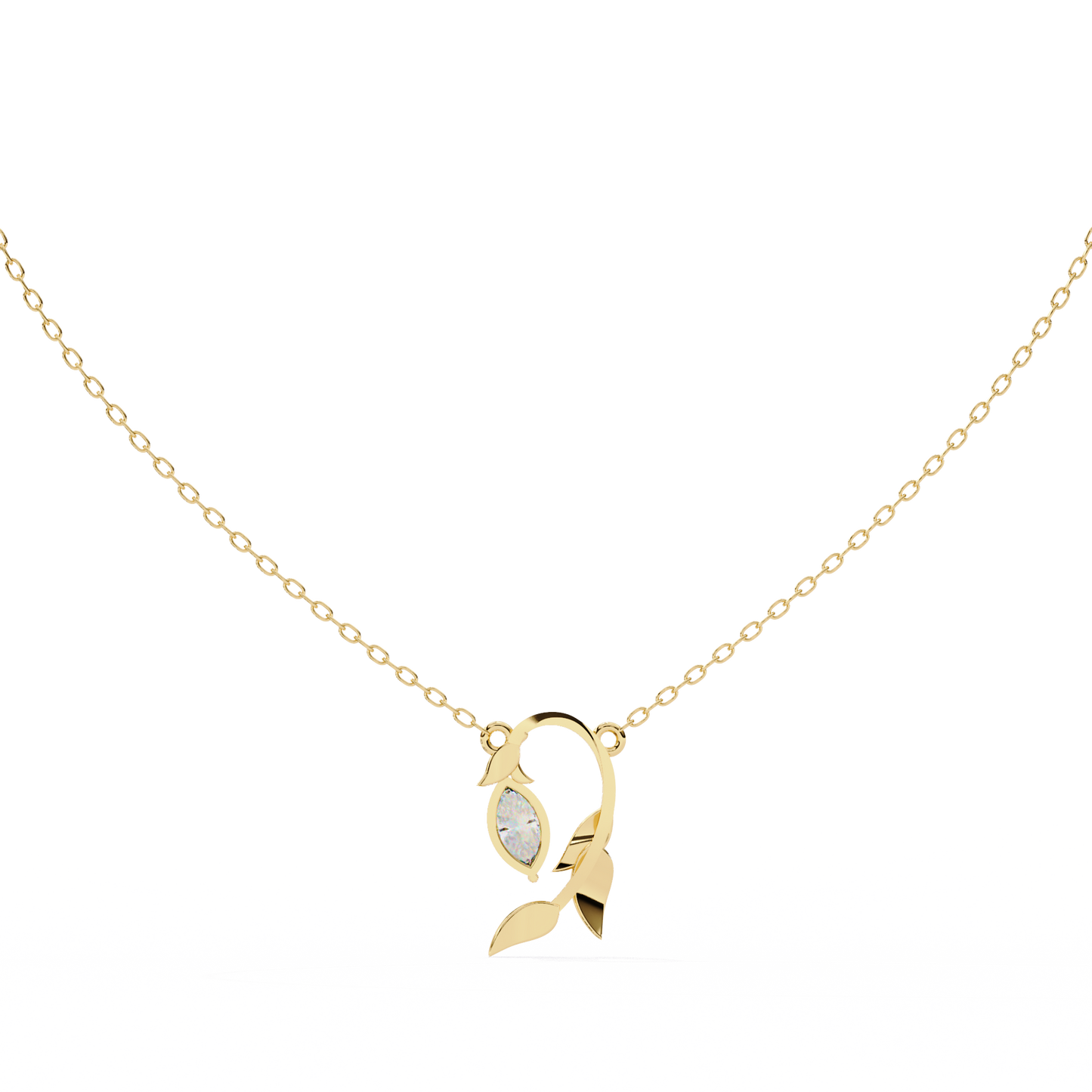 Marquise Solitaire Necklace