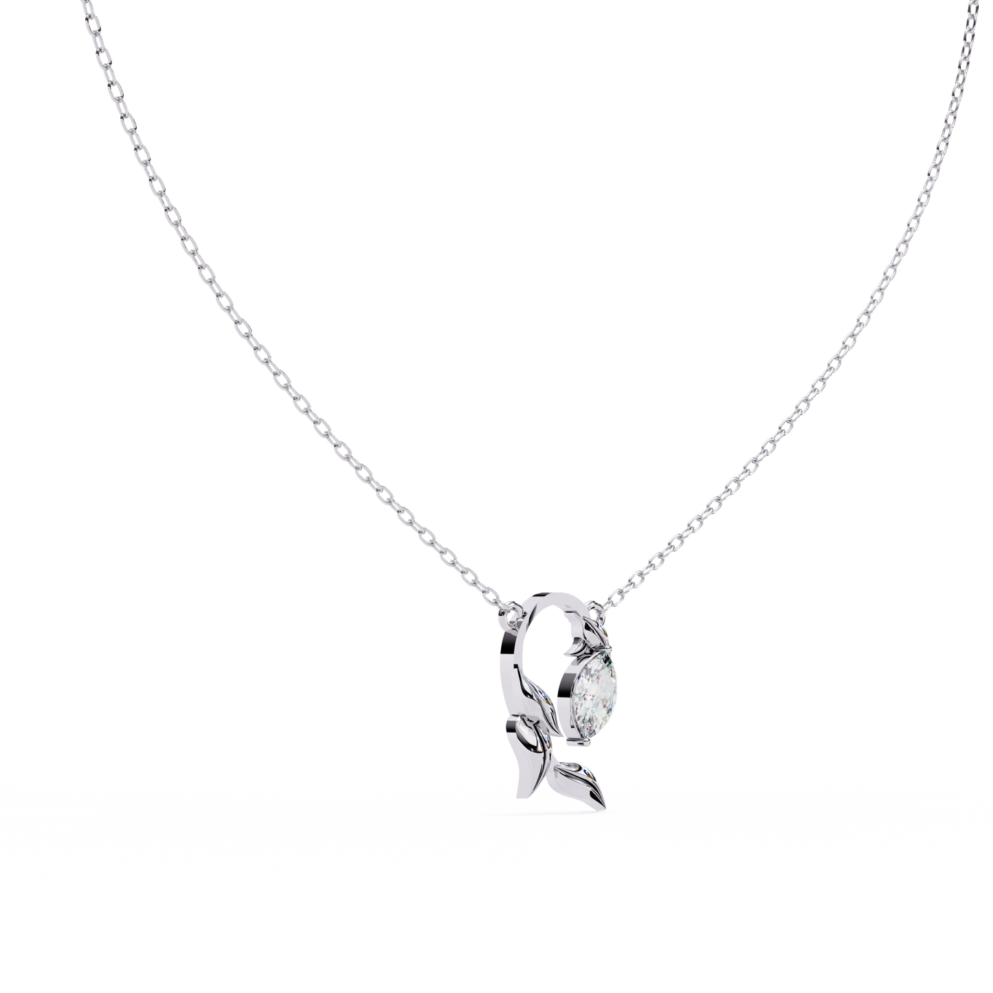 Marquise Solitaire Necklace