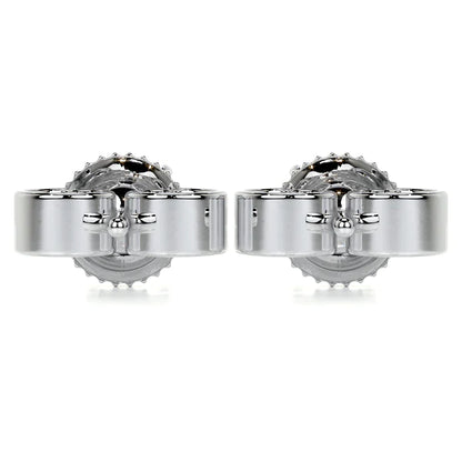 Princess Cut Moissanite Silver Earring