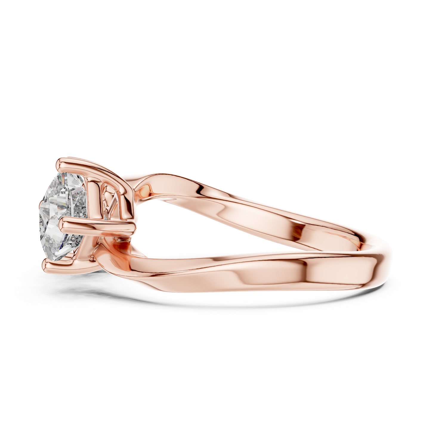Princess Toi et Moi Lab Grown Diamond Ring