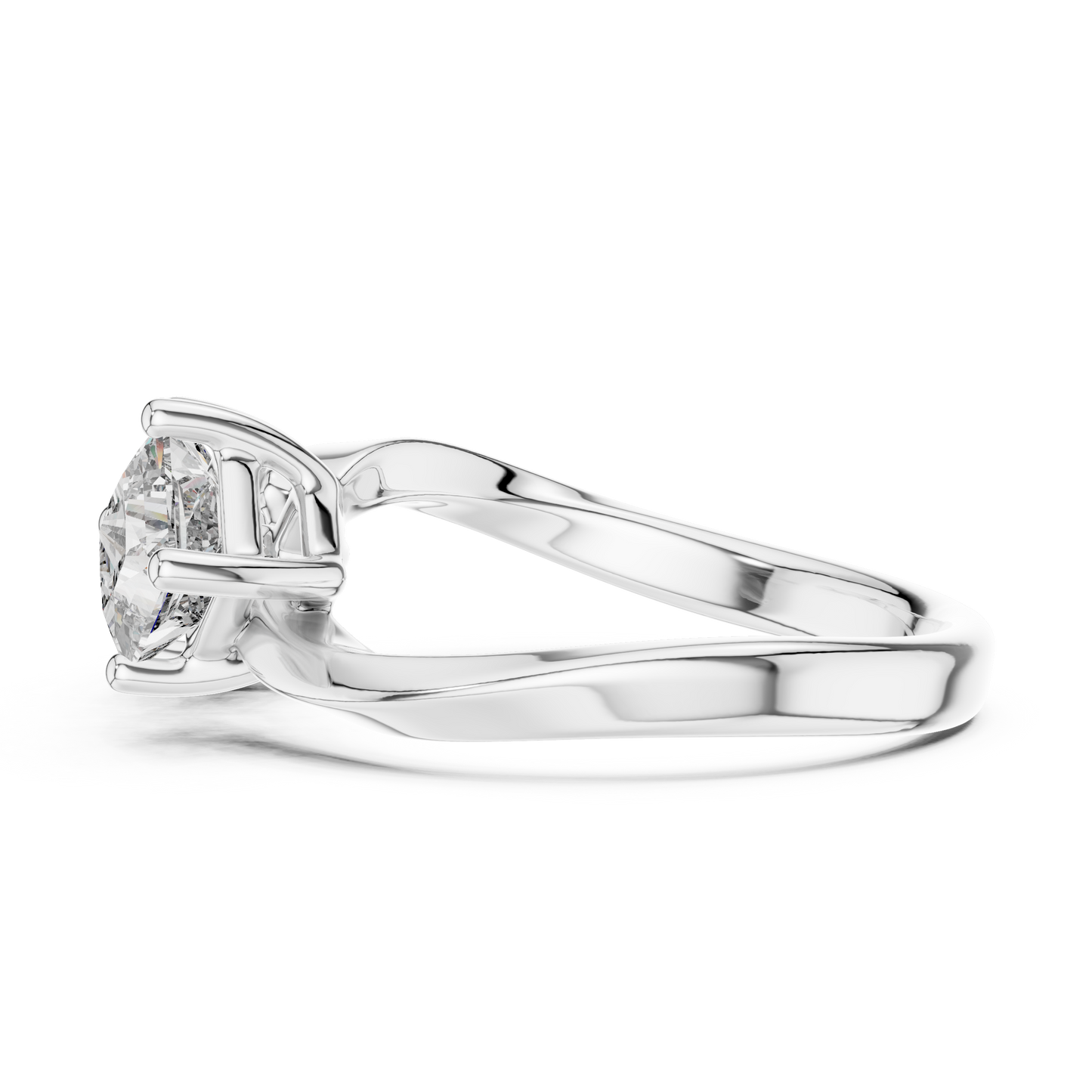 Princess Toi et Moi Lab Grown Diamond Ring