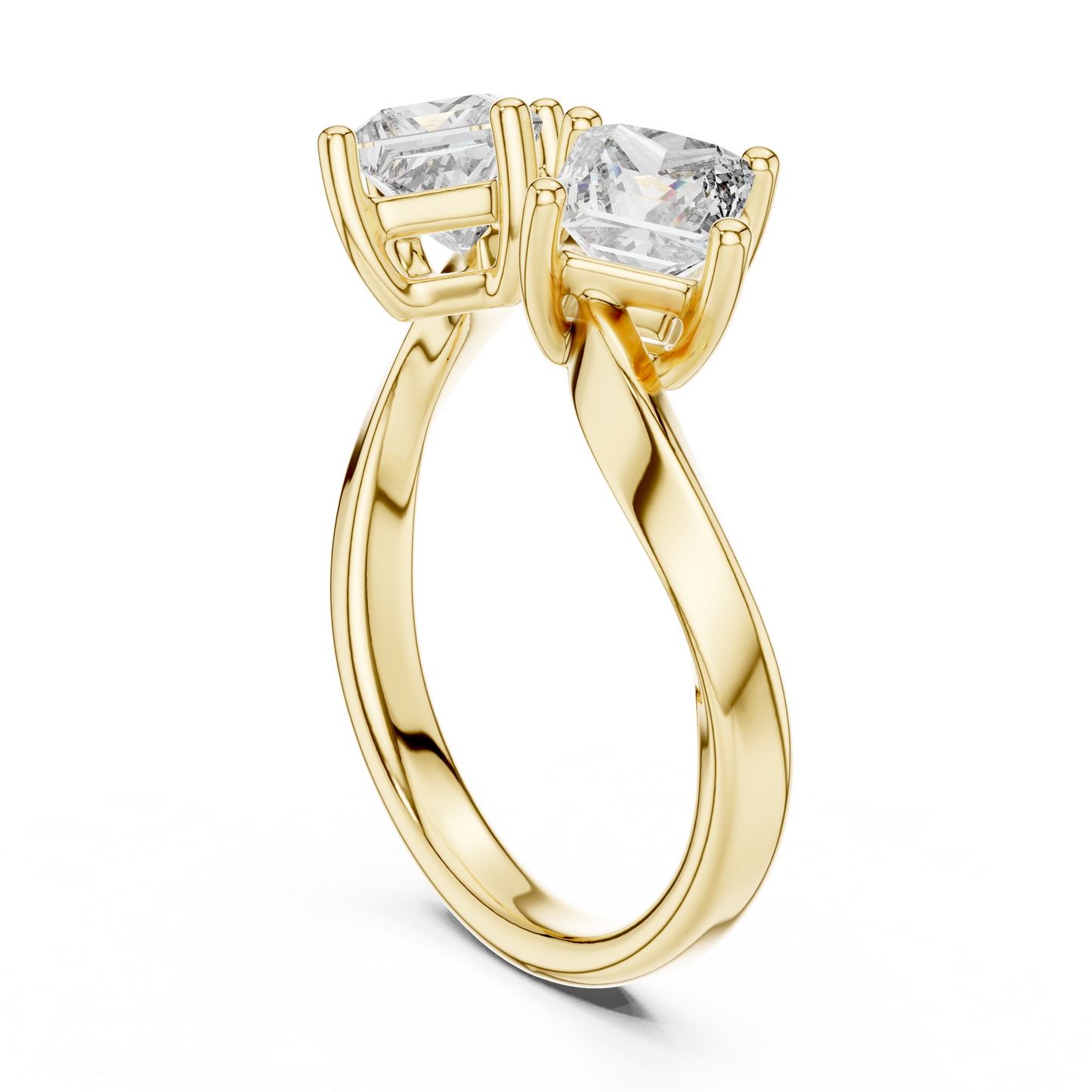 Princess Toi et Moi Lab Grown Diamond Ring