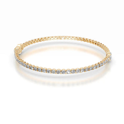 Pear Cut Moissanite Silver Tennis Bracelet