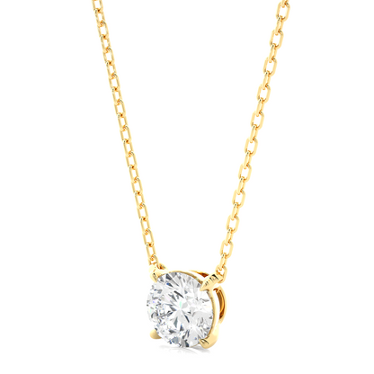 1.03 CT Round F/VS Lab Grown Diamond Solitaire Pendant