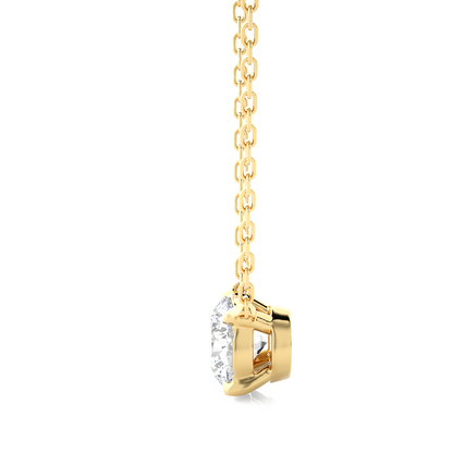 1.03 CT Round F/VS Lab Grown Diamond Solitaire Pendant