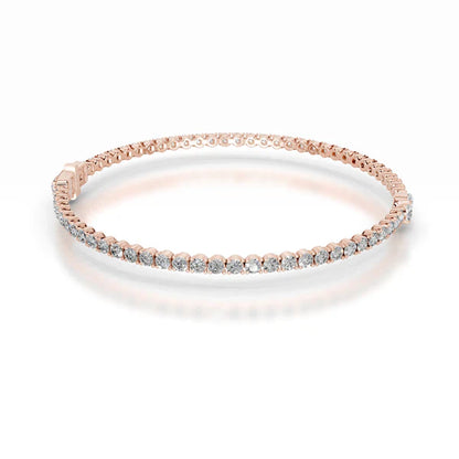 Pear Cut Moissanite Silver Tennis Bracelet