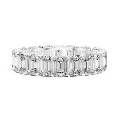 Emerald Cut Lab Grown Diamond Eternity Band
