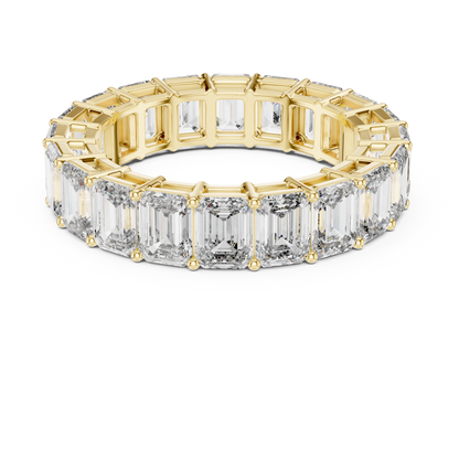 Emerald Cut Lab Grown Diamond Eternity Band