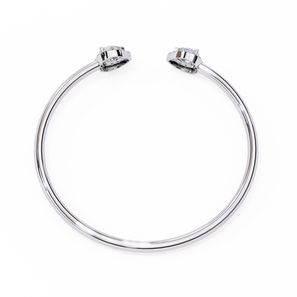 Pear Halo Gap Bangle