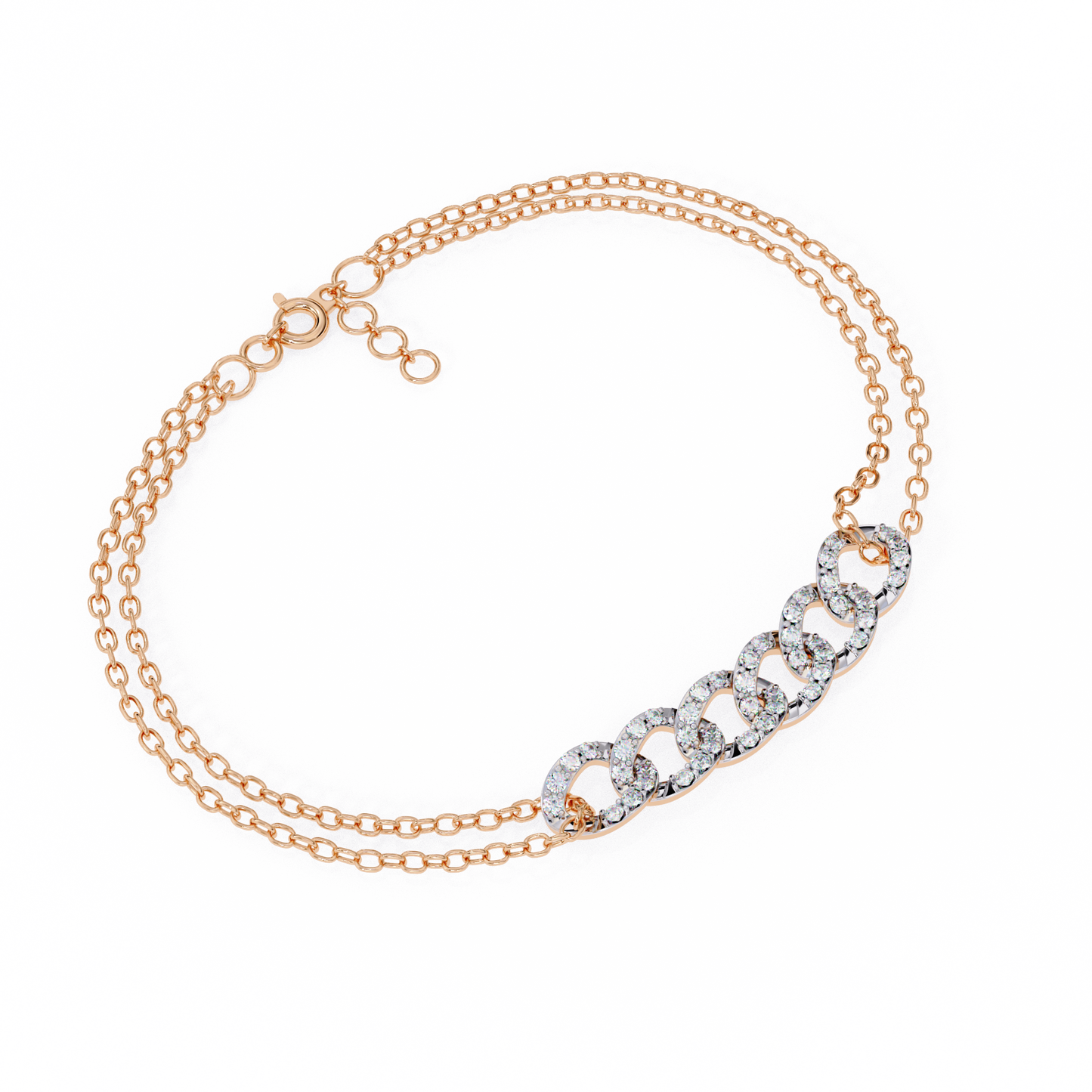 0.58 CTW Round Cut Lab Grown Diamond Bracelet