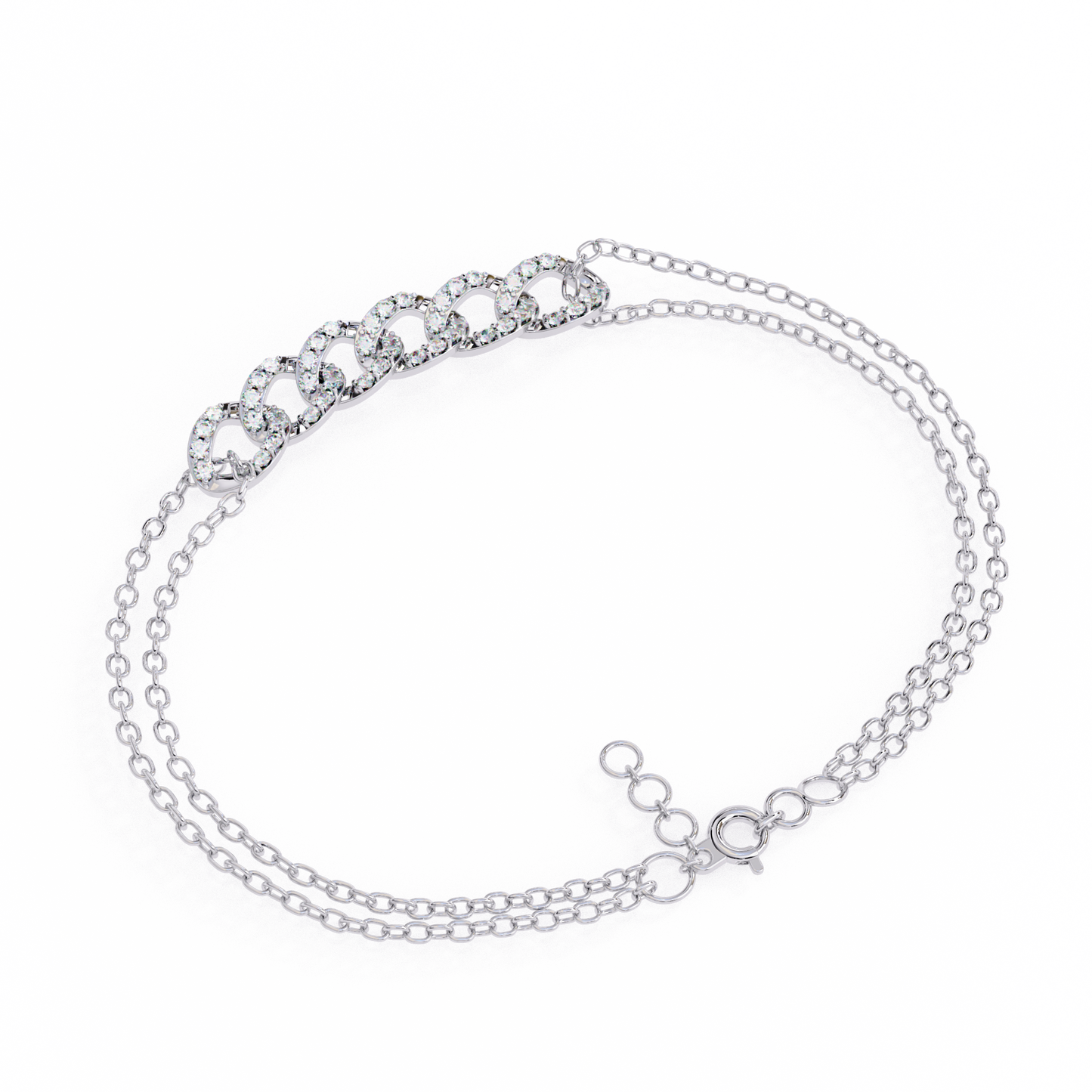 0.58 CTW Round Cut Lab Grown Diamond Bracelet