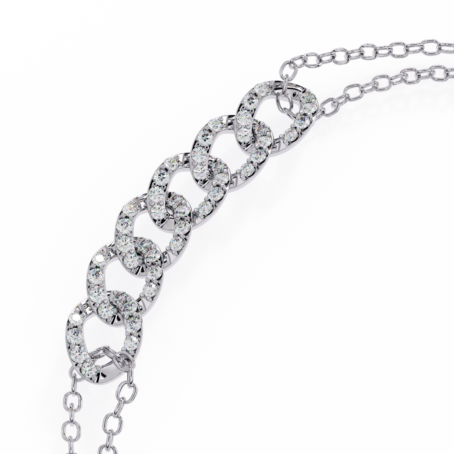 0.58 CTW Round Cut Lab Grown Diamond Bracelet